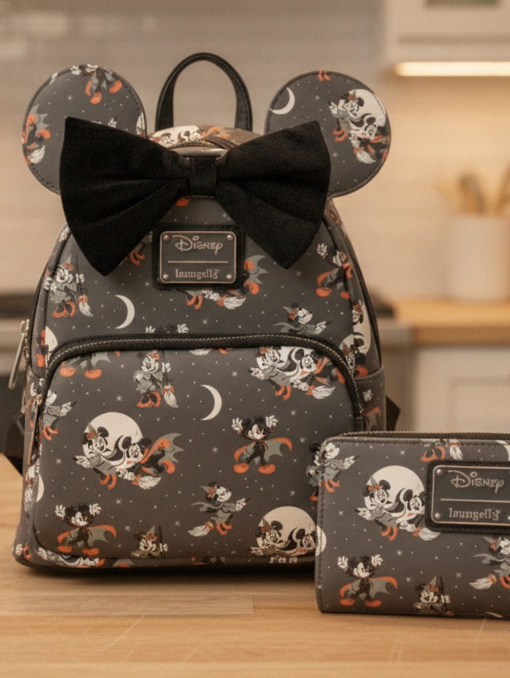 Loungefly Disney Halloween Minnie Mouse Backpack Set (Mixed Condition / Read)